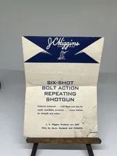 J C Higgins Six-shot Bolt Action Repeating Shotgun Manual Model 583.17 18 19 