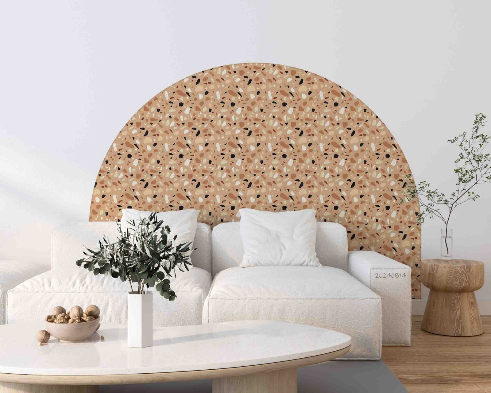 3D Siesta Theme Terrazzo Texture Wall Murals Wallpaper Murals Wall Sticker 5