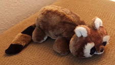 Vtg Russ Berrie 'JIMMY' Raccoon Plush Stuffed Animal Bean Bag w/ZIPPER POCKET