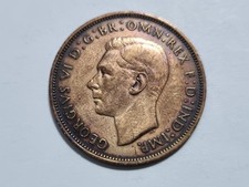 Lote L.38 Moneda Gran Bretaña UK Un 1 Penique 1948 Coleccionista Subasta