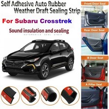 Door Rubber Seal Strips Weather Draft Noise Reduction Kit U For Subaru Crosstrek