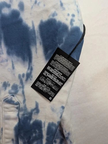 Forever 21 Men's Blue White Tie-Dye Button Front Shacket Jacket Size S image 2
