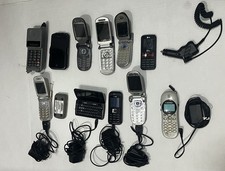 Lot of 11 Vintage Cell Phones-PARTS ONLY APPLE 4 VERIZON SAMSUNG NOKIA