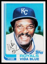 1982 Topps Traded SET-BREAK #8T Vida Blue EX or Better, (HUCK'S)