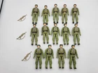 VINTAGE KENNER STAR WARS ENDOR REBEL COMMANDO ARMY BUILD FIGURE LOT OF 14
