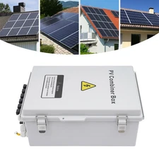 6 String Solar PV Combiner Box 63A Circuit Breaker Junction Box for Solar Panels