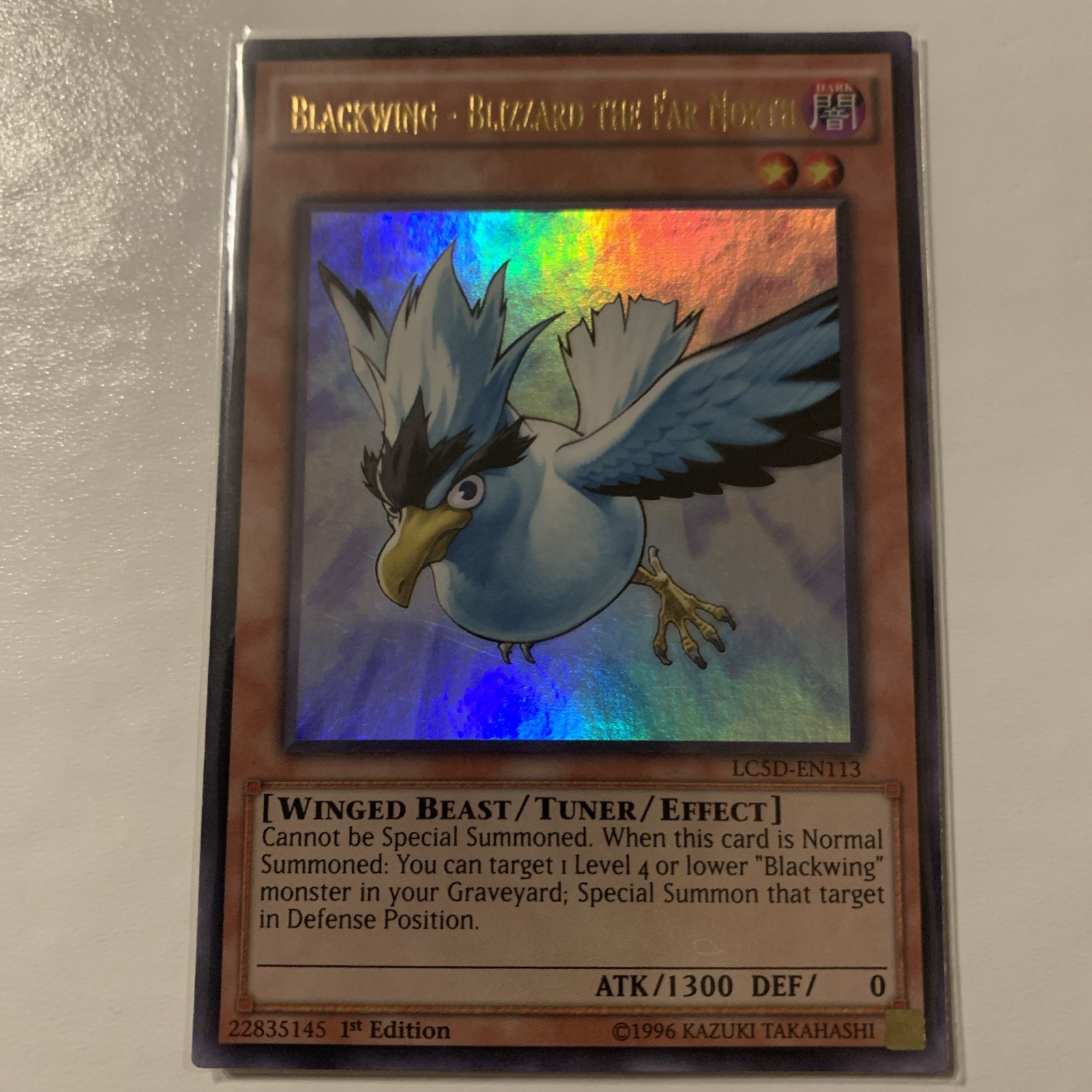 Blackwing Blizzard the Far North LC5D EN113 Legendary Collection 1st Ed  