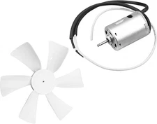 6 inch RV Vent Fan Blade with 12V RV Vent Motor D-Shaft Replacement RV Bathroom