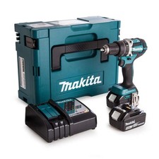 Makita DHP484RTJ 18v LXT Brushless Combi Drill 2x 5.0ah Batts in A Makpac Case