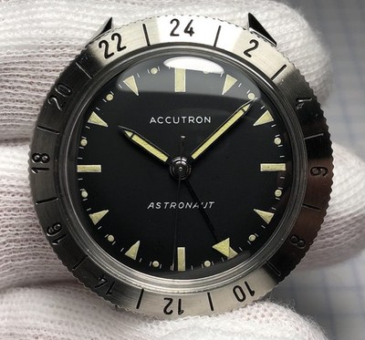 RARE 1962 Bulova Accutron Astronaut M2 GMT Tuning Fork 214HN Men's Watch