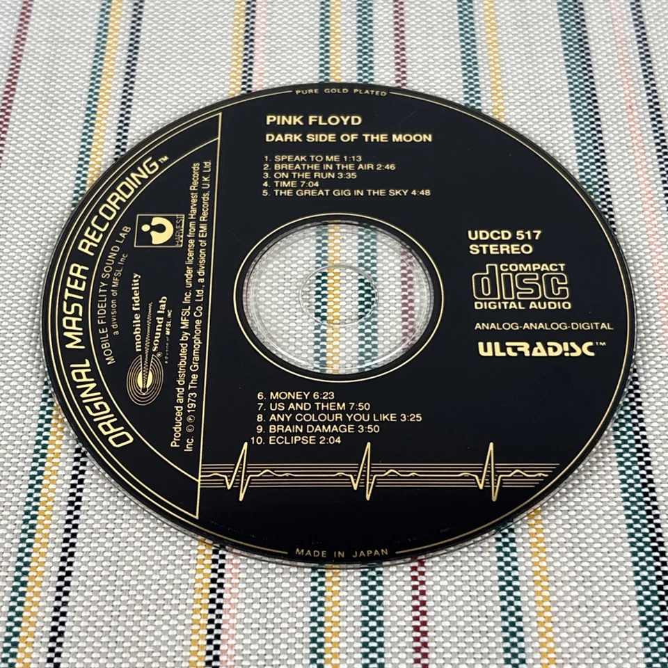 Dark Side Of The Moon [24KT Gold Disc] by Pink Floyd (CD, MFSL) Lift Case Foto 2 de 4