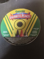 Crayola Magic 3D Coloring Book: Favorite Places Software PC CD-ROM, 1999 