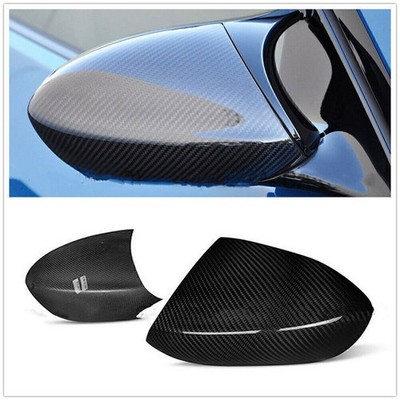 Carbon Fiber Car Side Mirror Cap Add On For BMW M3 E90 E92 E93 2008-2013 2010 2x