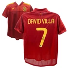 David Villa Signed Spain FC Home Soccer Jersey #7 with Beckett COA
