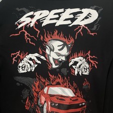 Reason X Dodge Graphic Hoodie Mens Large Limited Edition Speed Demon