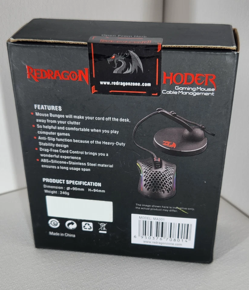 Reddragon Gaming Mouse Cable Management Bungee Device For Esports FPS Game NEW - Image 2 of 2