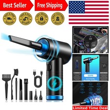 Cordless Compressed Air Duster - Rechargeable 7500mAh 91000RPM Compressed Air...