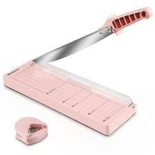 MAKEASY Paper Cutter 12 Inch, Guillotine Paper Cutter with 8 Sheet Capacity, ...