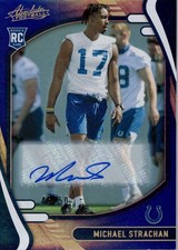 2021 Absolute Signature Rookies Spectrum Blue #188 Mike Strachan Auto /50 - FB