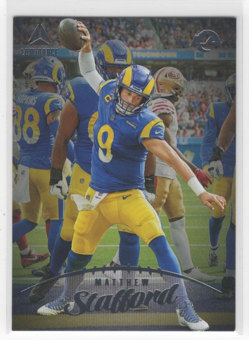 #32 Matthew Stafford 2023 Panini Luminance } Los Angeles Rams