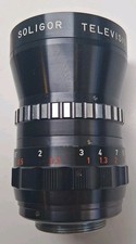Rare Vintage Soligor 12.5mm f1. 9 Television Lens C mount #43584, Exc. Cond.