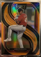 JARLIN SUSANA 2025 Panini Select Premier Level RC ORANGE PRIZM 26/49 Nationals