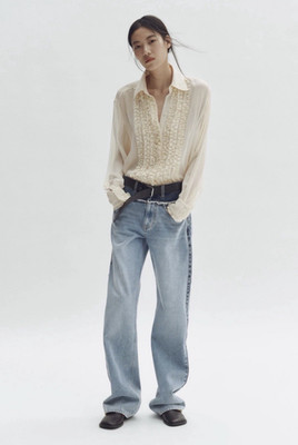 Stella McCartney x H&M Boyfriend Jeans Light Wash Blue Denim Organic Cotton 6