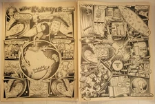 2-Page WILBUR KOOKMEYER Surf Cartoon by Bob Penuelas (World Tour)