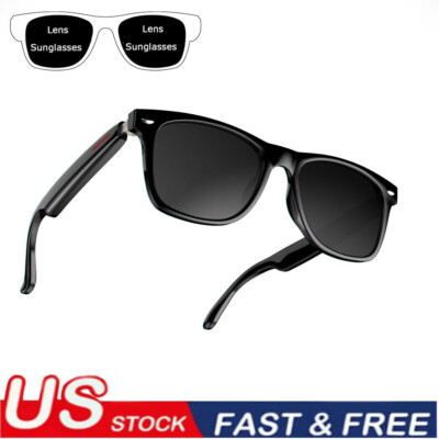 Wireless Smart Glasses,Camera & Bluetooth Sunglasses Open Ear Speaker Headphone