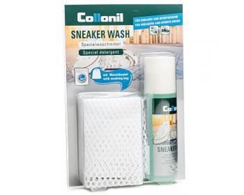 Collonil White Sneaker Shoe Wash Care Kit - Wash Detergent Bag & Waterstop Cream - Picture 2 of 10
