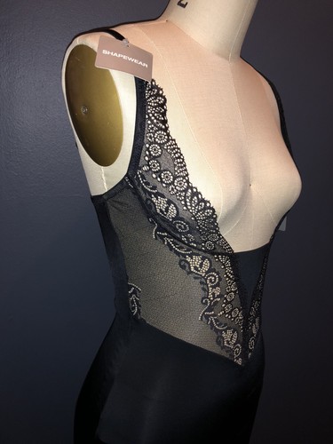 Donna Karan DKNY Black Lace Under Bra Evolution Lace Slip Shapewear NEW $79 - Picture 4 of 10