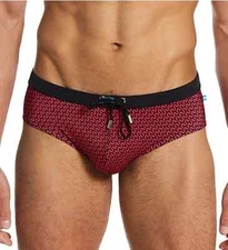 HOM Corbiere Swim Mini Briefs Red L141060 Mens Size S