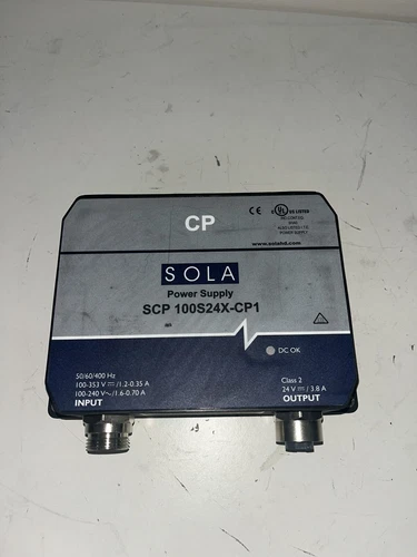 EMERSON SOLA SCP 100S24X-CP1 HD POWER SUPPLIES. 24V 3.8A OUTPUT Used Fast Ship