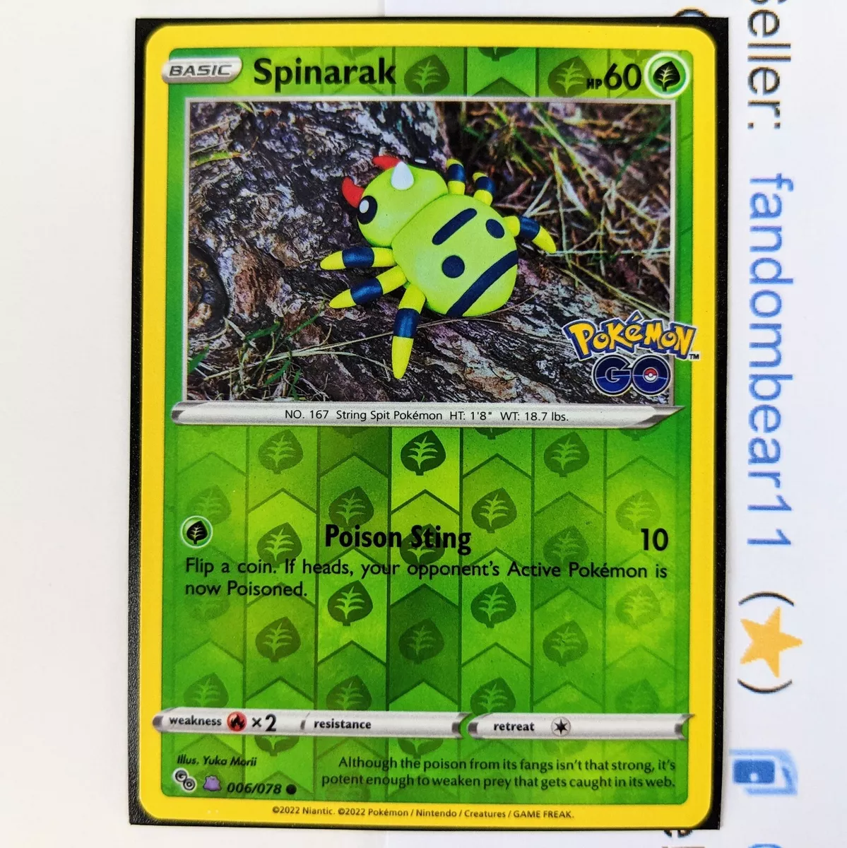 Spinarak [Ditto] #6 Prices, Pokemon Go