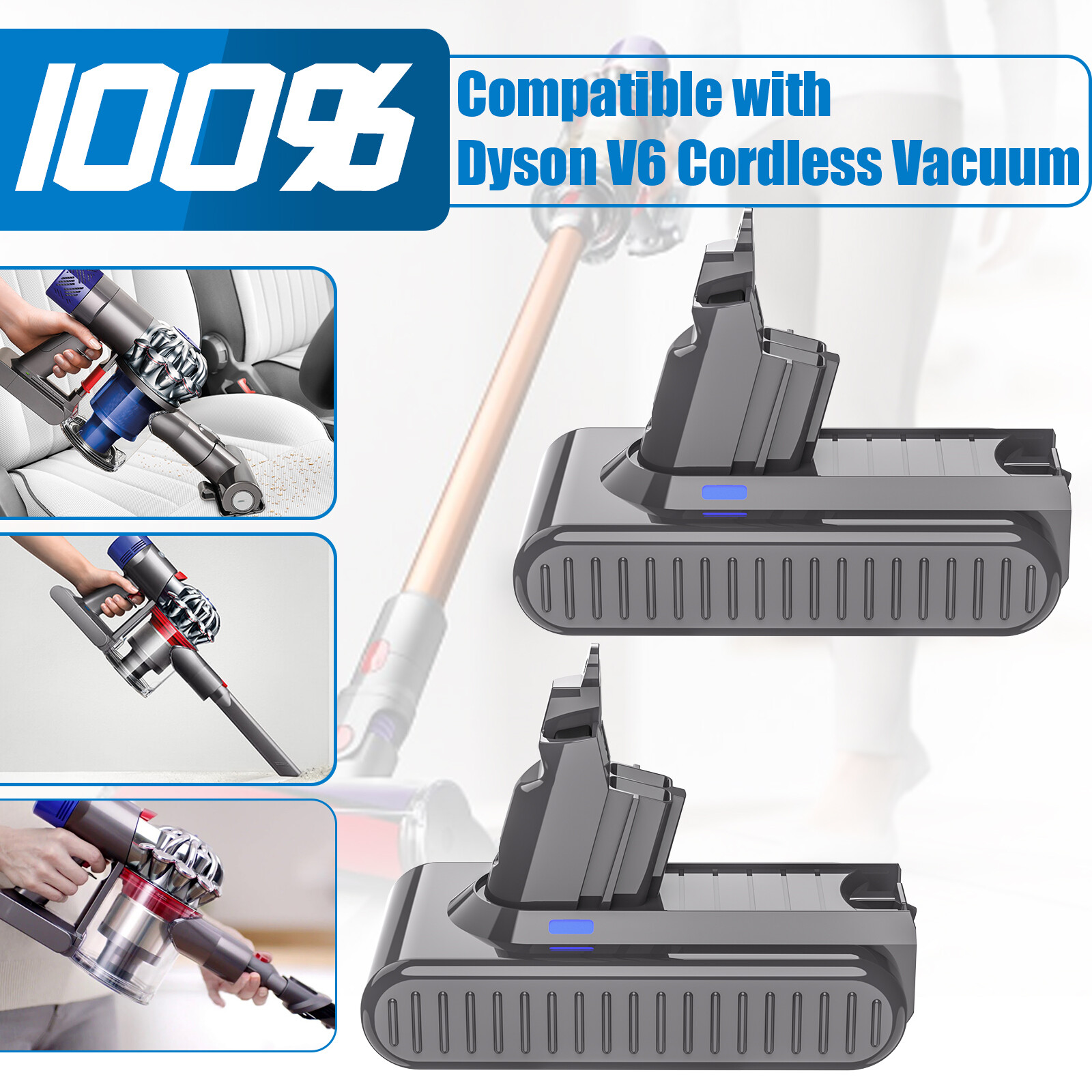 21.6V Replacement Battery For Dyson V6 Animal Extra SV04 SV09 SV06 SV03 SV05 Vac eBay