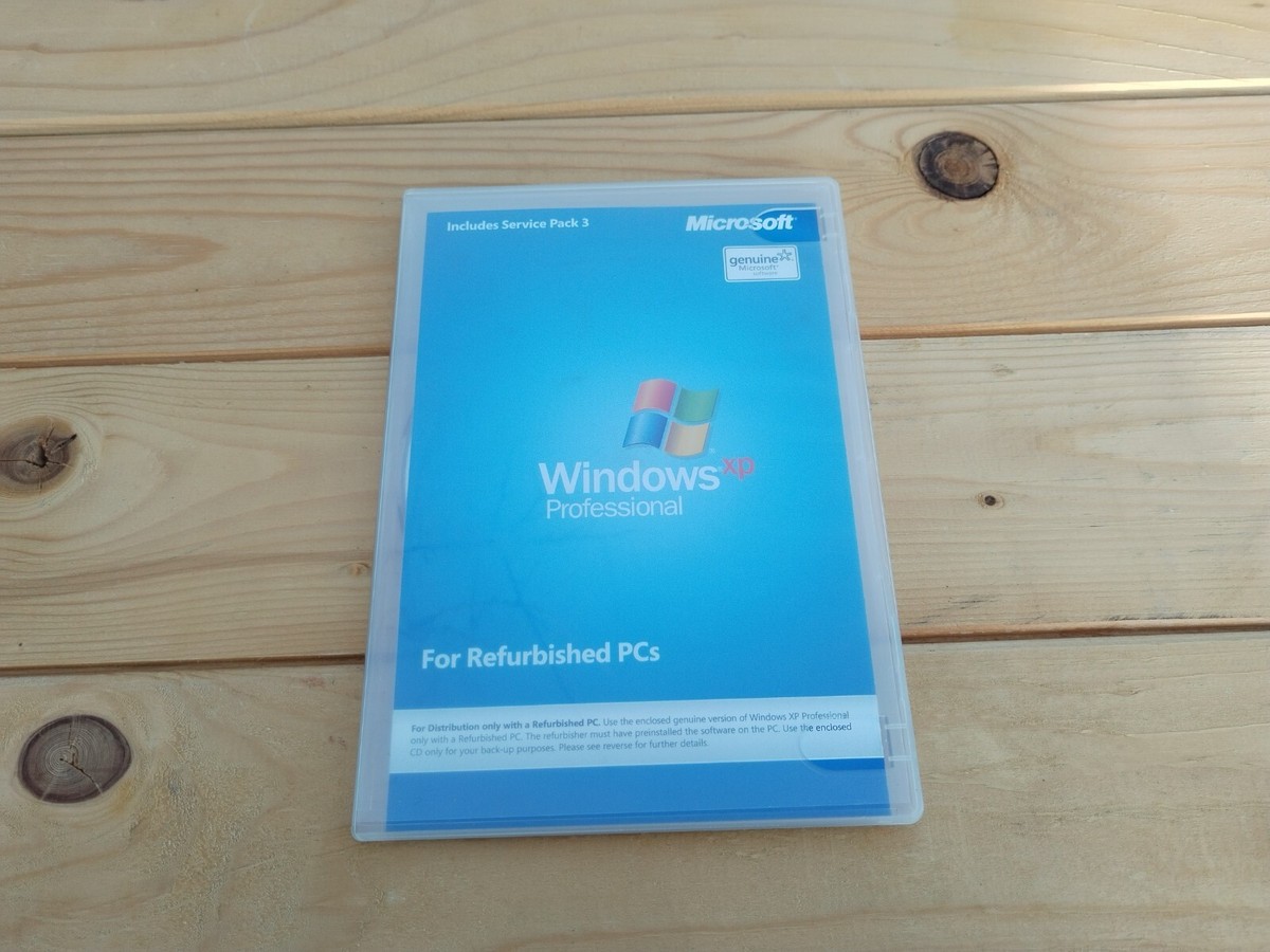 Windows XP Professional software for refurbished PCs SP3 without