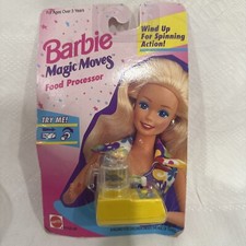 Vintage Barbie 1995 Magic Moves Food Processor NEW in Original Package Working
