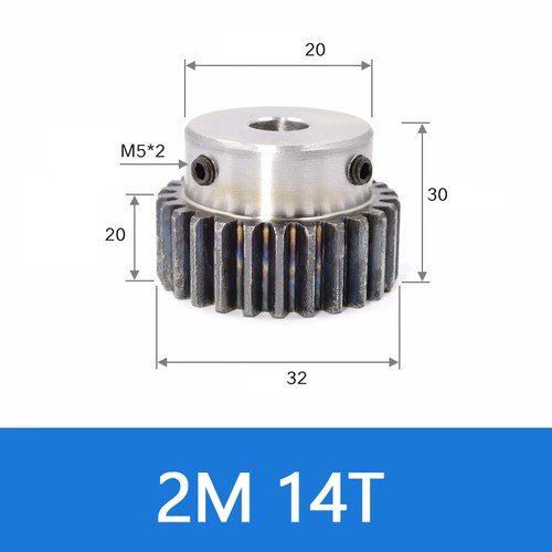 Spur Gear 45# Steel Transmission Gear 1.5/2 Mod 12-27 Teeth With Step Motor Gear - Afbeelding 26 van 36