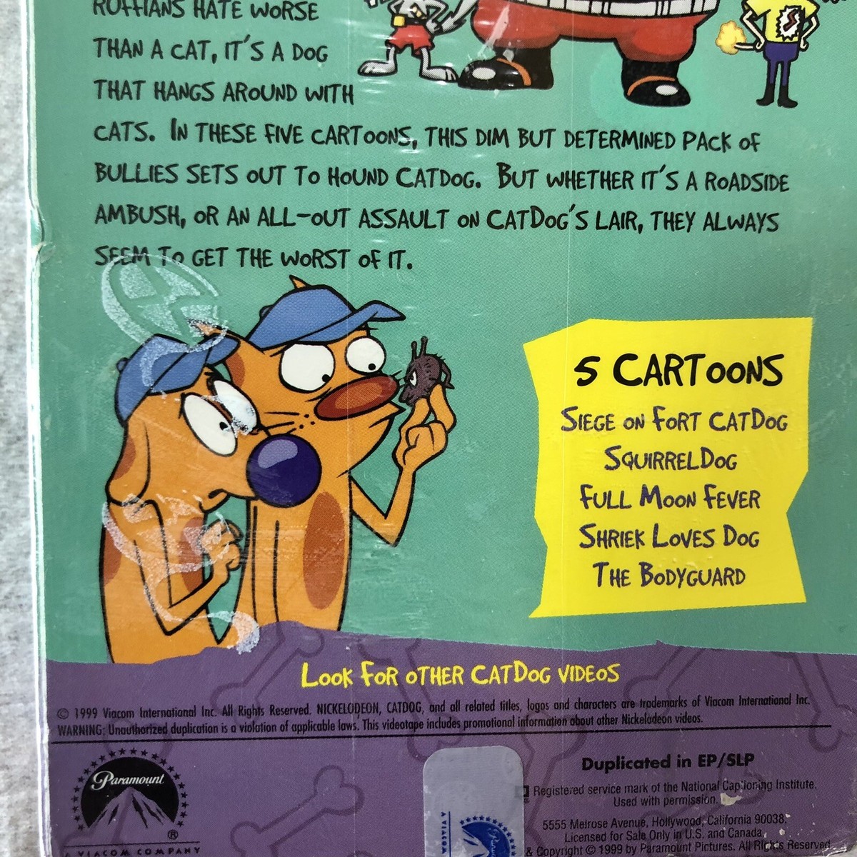 Catdog the Greasers (VHS, 1999) for sale online