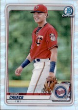 2020 BOWMAN DRAFT CHROME REFRACTOR MINNESOTA TWINS - KEONI CAVACO #BD-22