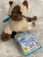 Webkinz Siamese Cat Kinz-Klip New with sealed code, Hard to find, WE000231