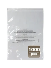 Yens #7   (14.5"x19") - 1000pcs/Box  Clear  Plastic bags -with warning citation