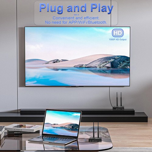 200m Wireless Transmitter Receiver HDMI Extender F Camera Laptop To TV Projector - Picture 5 of 16