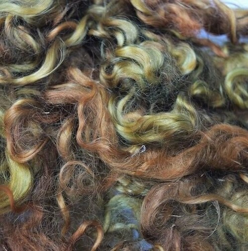 Hand Dyed MOHAIR Adult Locks ASSORTED COLORS Spin Yarn, add to Felt Craft oz. - Picture 29 of 37