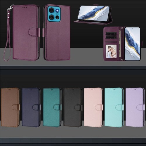 For Motorola G85 G75 G55 G84 G54 G34 Edge 60 50 Flip Leather Case Wallet Cover - Picture 3 of 119