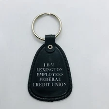 Vtg IBM Lexington KY Employees Federal Credit Union Advertising Keychain Fob