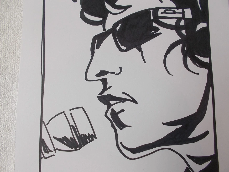 A4 Art Marker Pen Sketch Drawing Bob Dylan Musician Microphone A Poster - Изображение 2 из 3