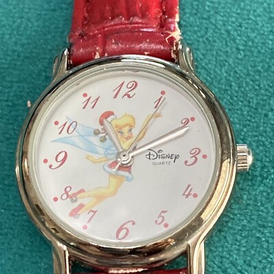Disney Red Women\'s Watch with Tinker Belle Disney Tinkerbell Christmas Watch Ladies Red Band Special  main image 4