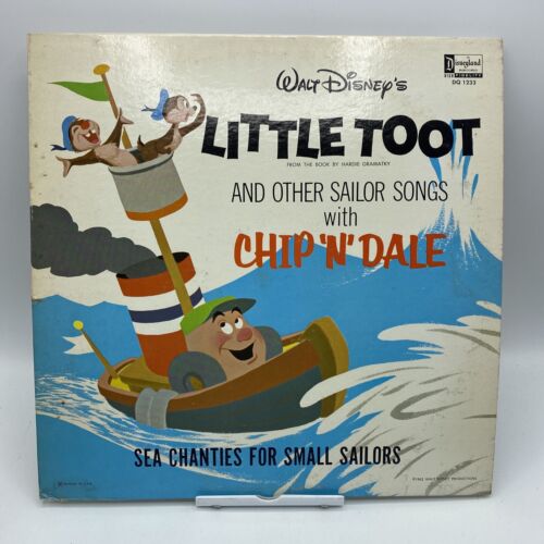 Walt Disney's Little Toot Chip 'n Dale Vinyl LP album Vintage VG+/VG Record 12” - Picture 1 of 4