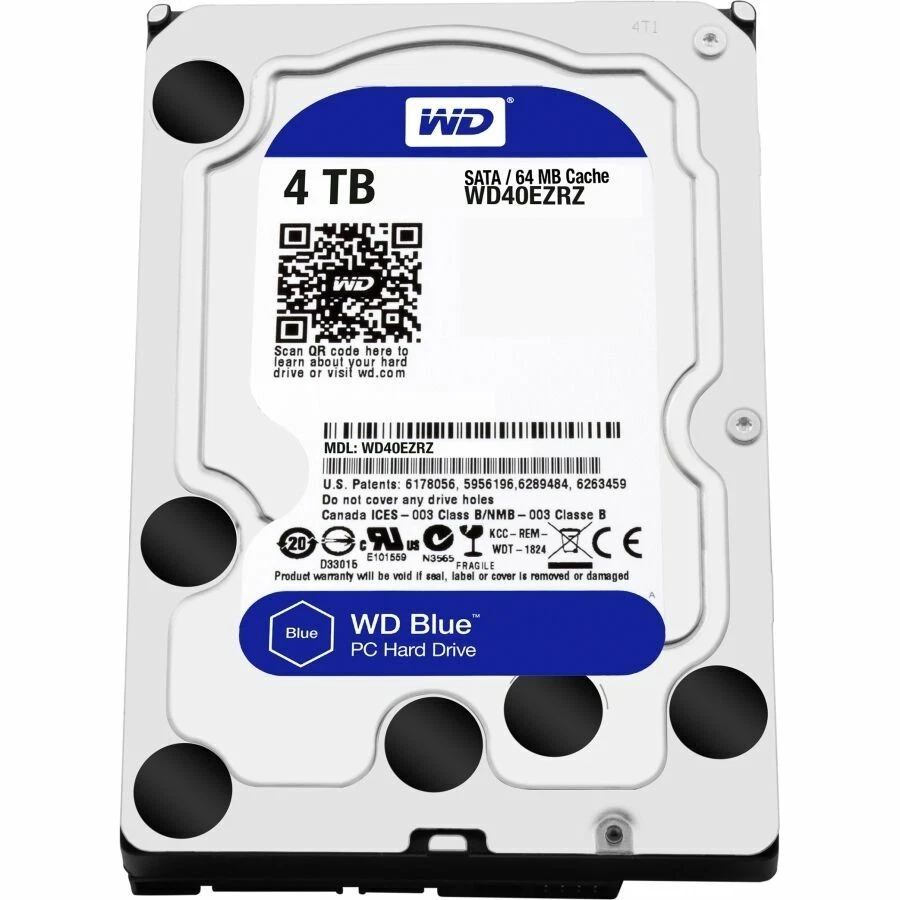 Western Digital SATA III 4TB Storage Capacity Hard Drives (HDD